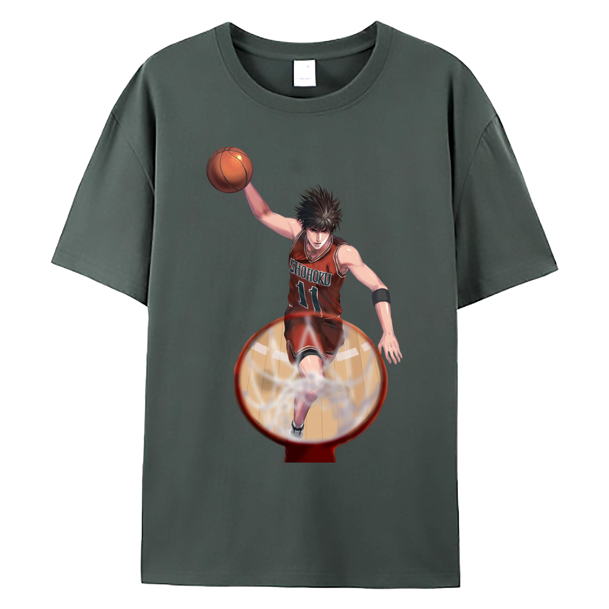 （画像用） SLAM DUNK／スラムダンク 綿100％ メンズ半袖Tシャツ｜肌触りやわらか＆通気性